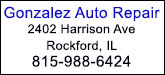 Gonzalez Auto Repair Sponsorship Banner